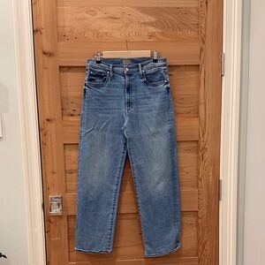 MOTHER Relaxed Fit Blue Jeans